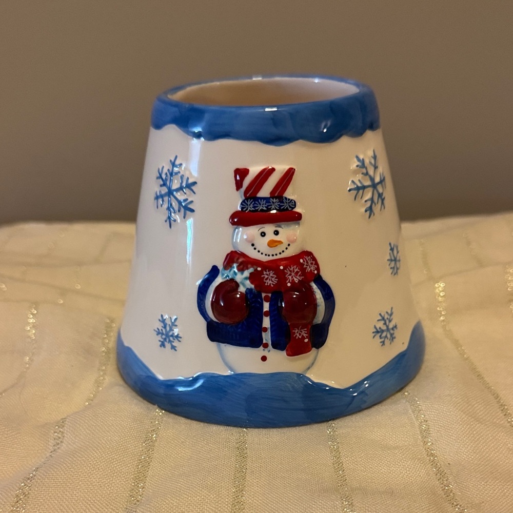 Snowman Lamp/Candle Topper